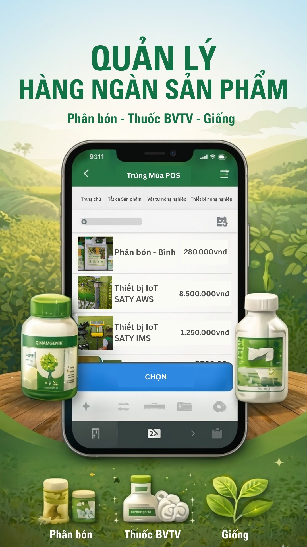 Catalog sản phẩm có sẵn